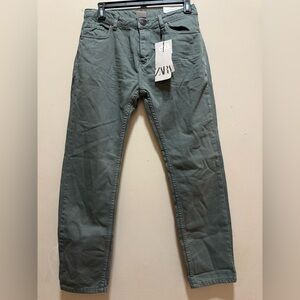 Zara Men's Skinny Jeans in Slate Gray